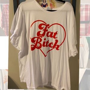Fat Bitch- crop top